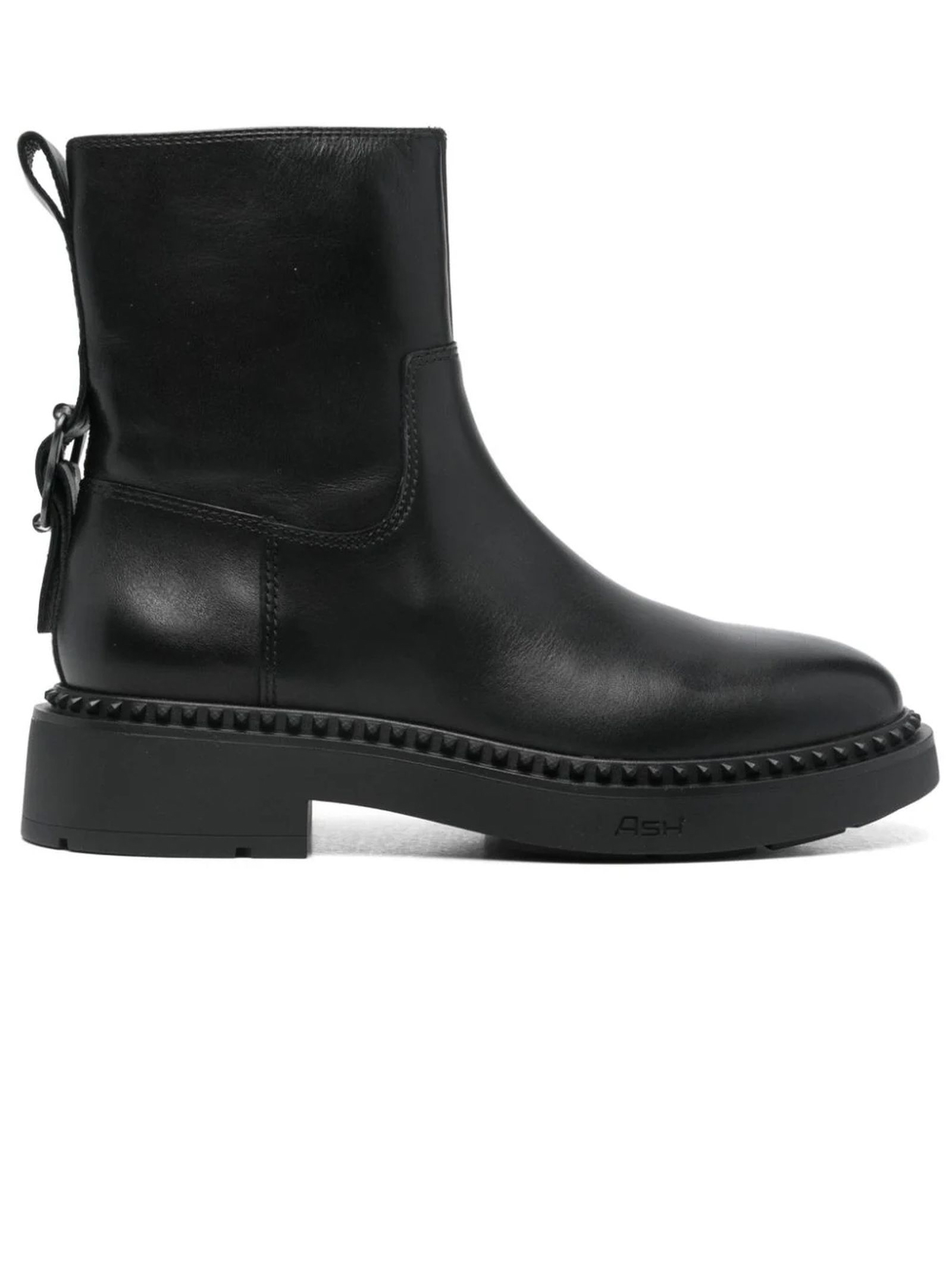 Black calf leather Magnum ankle boots