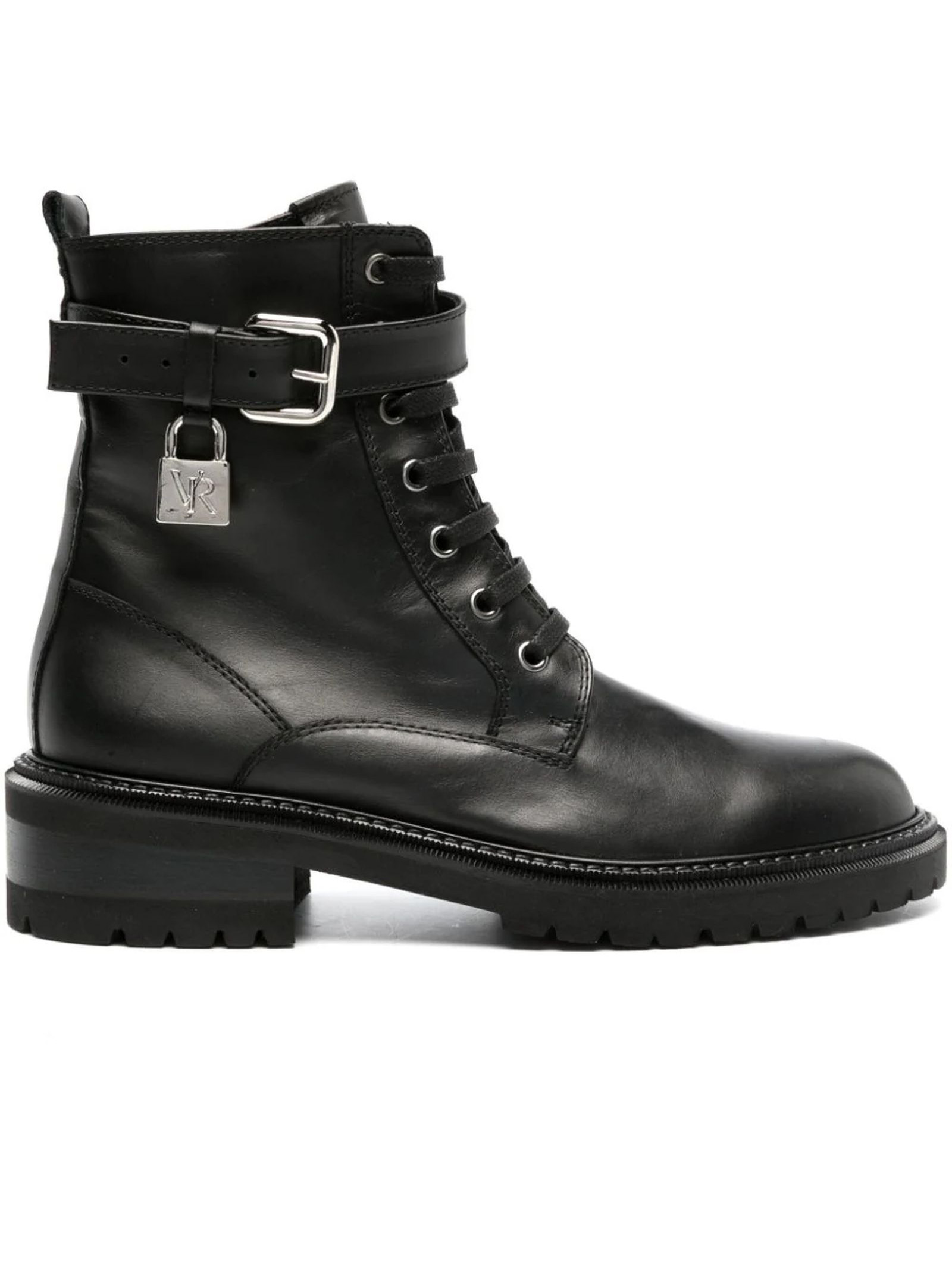 Stivali Biker Boots Stivale In Pelle Nero Stivale Combat Stivali