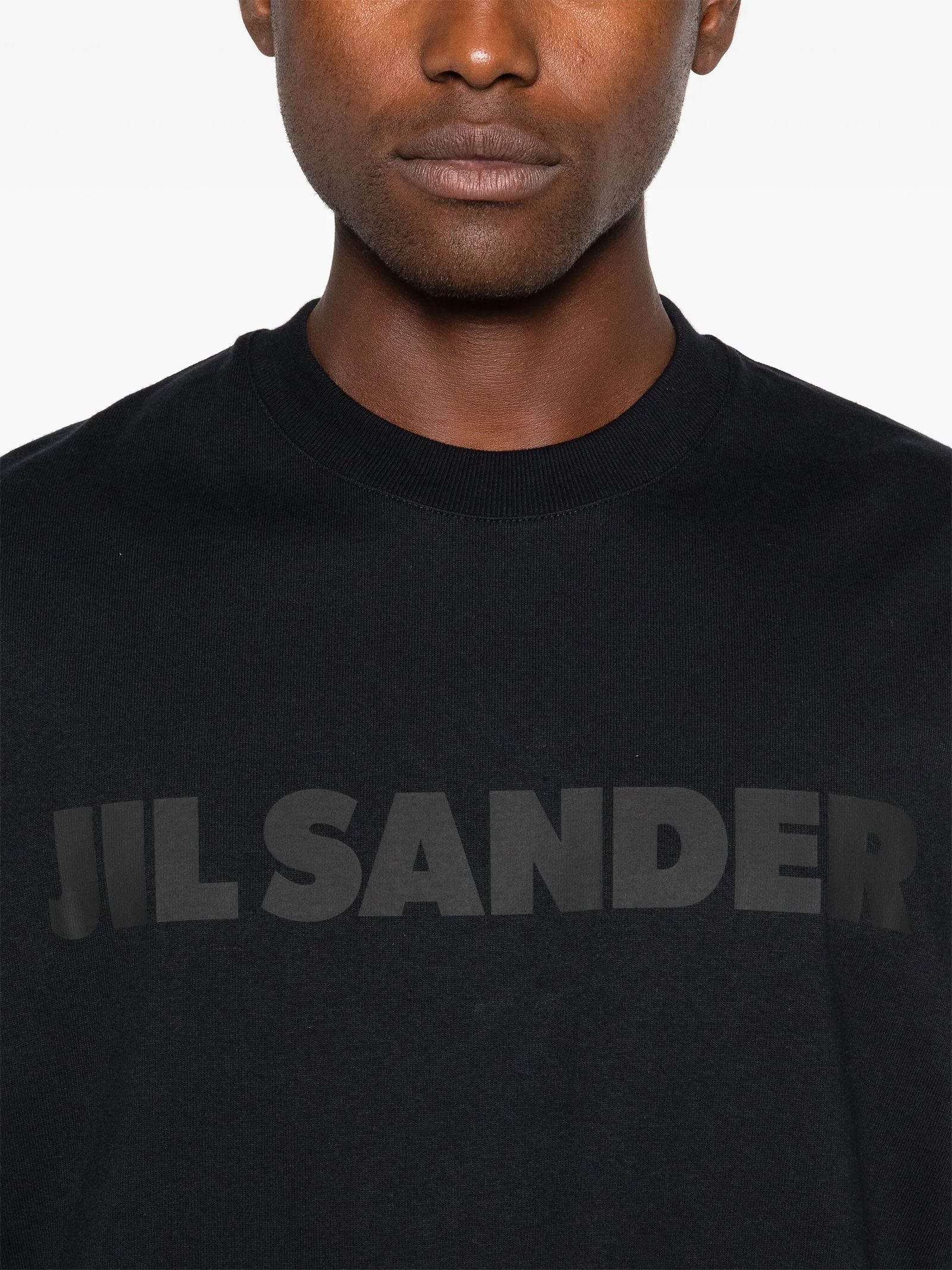 Black cotton T-shirt JIL SANDER Mariodannashop