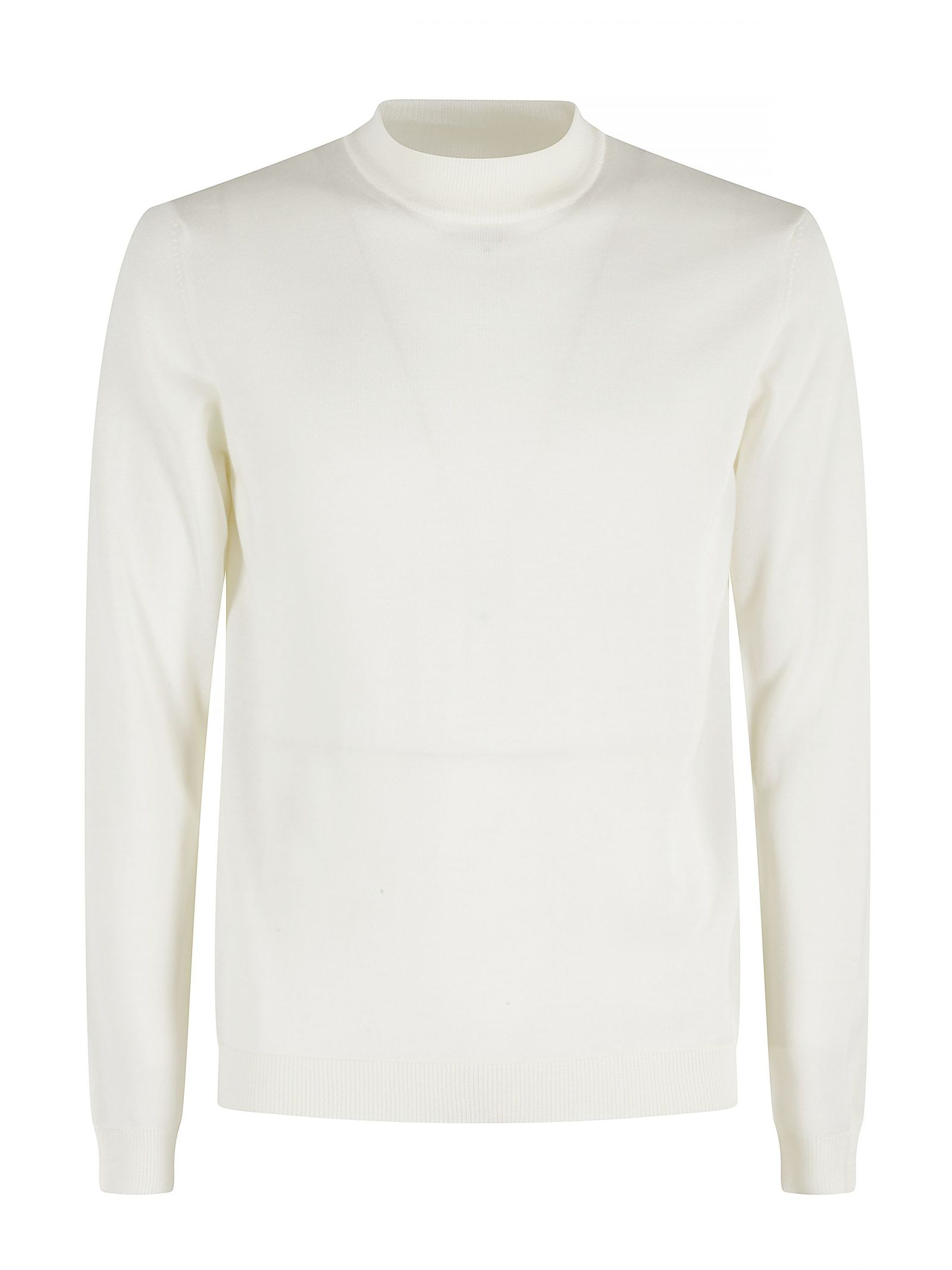 Maglia in lana merino bianco ecru