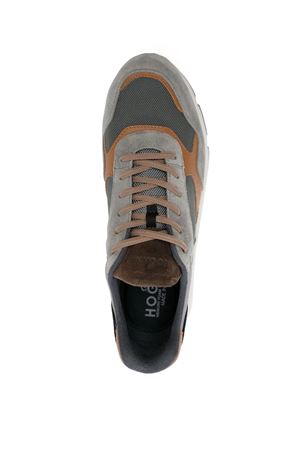 grey leather sneakers HOGAN | HXM5630DM90SBT816R