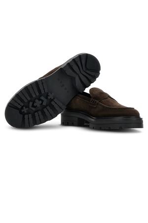 H673 brown suede loafers HOGAN | HXM6730FM90BYES808