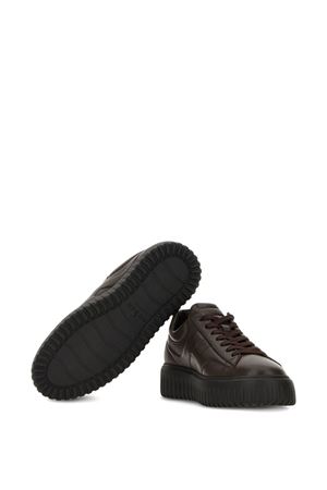 Hogan H-Stripes Sneakers Brown HOGAN | HXM6450FC6TUDMS808