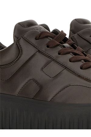 Hogan H-Stripes Sneakers Brown HOGAN | HXM6450FC6TUDMS808