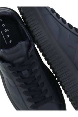 Hogan H-Stripes Sneakers in Dark Blue HOGAN | HXM6450FC6TUDMU801