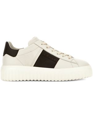 Hogan H-Stripes Sneakers Ivory Brown HOGAN | HXM6450FO70UAII548S