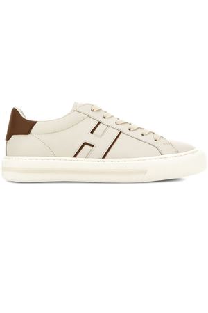 beige leather h691 sneakers HOGAN | HXM6910FU100ZL02RK