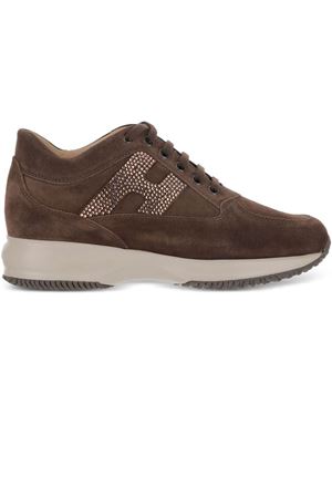 brown leather interactive HOGAN | HXW00N02011UH60UU0