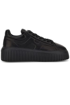 black leather h-stripes HOGAN | HXW6450FC60LE99999