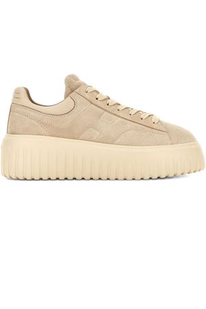 beige leather h-stripes HOGAN | HXW6450FC6TPJQC023