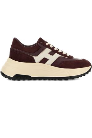 bordeaux leather sneakers HOGAN | HXW6690FR30UHG0VT3