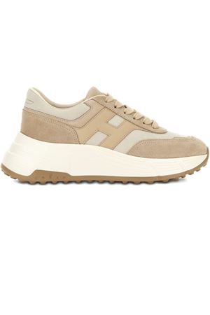 beige leather sneakers HOGAN | HXW6690FR30UIA0MAU