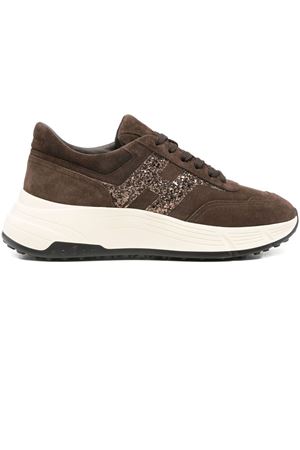 sneakers in pelle marrone HOGAN | HXW6690FR30UPB0UV0