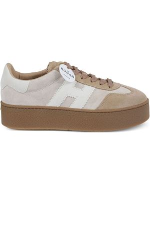 beige leather sneakers HOGAN | HXW6980FB6TTQ70MB6