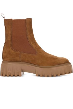 stivali in pelle marrone HOGAN | HXW7000FV306RNS600