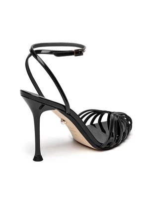 Sandalo gabbia in vernice nero ALEVI | L25SC002R1261997BLACK