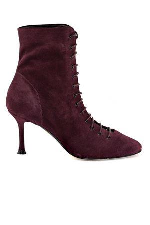 Bordeaux suede high heels ankle boots ALEVI | L25W7004N1042301BORDEAUX