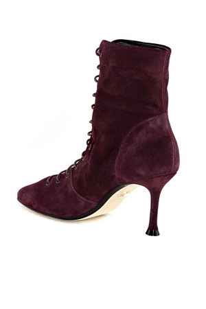Bordeaux suede high heels ankle boots ALEVI | L25W7004N1042301BORDEAUX
