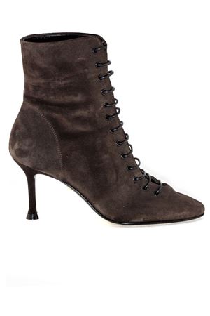 Brown suede high heels ankle boots ALEVI | L25W7004N1042452EBONY