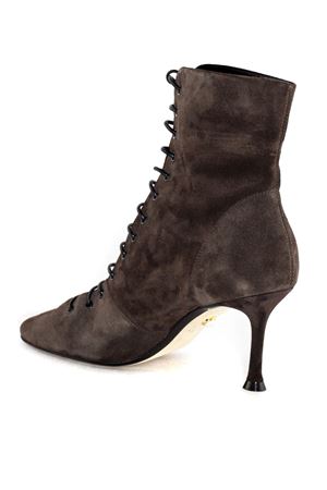 Brown suede high heels ankle boots ALEVI | L25W7004N1042452EBONY