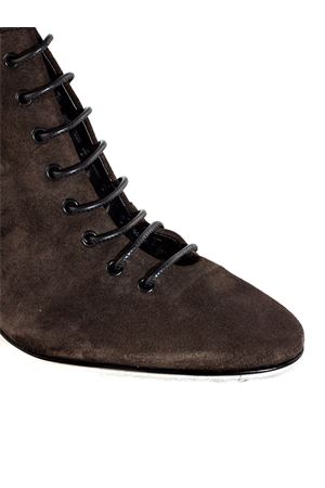 Brown suede high heels ankle boots ALEVI | L25W7004N1042452EBONY