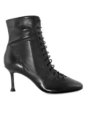 Black leather high heels ankle boots ALEVI | L25W7004N1043997BLACK