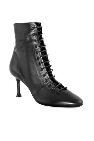 Black leather high heels ankle boots ALEVI | L25W7004N1043997BLACK