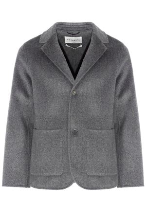 Giacca in misto lana e cashmere grigio AMARANTO | B6F0012FU95M