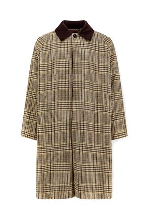 Checked wool blend coat AMARANTO | B6F0025FFNOCCIOLA
