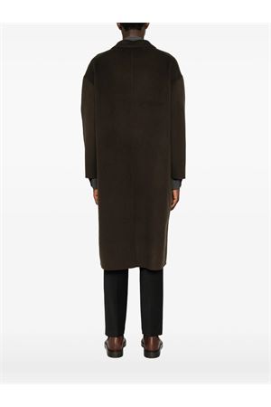 Brown wool and cashmere coat AMARANTO | B6F0026FU69M