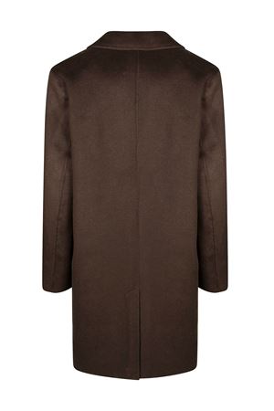 Brown wool and cashmere coat AMARANTO | B6F0027FU69M