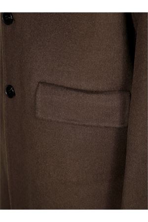 Brown wool and cashmere coat AMARANTO | B6F0027FU69M