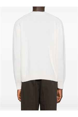 White wool and cashmere blend cardigan AMARANTO | B9F0022FU03M