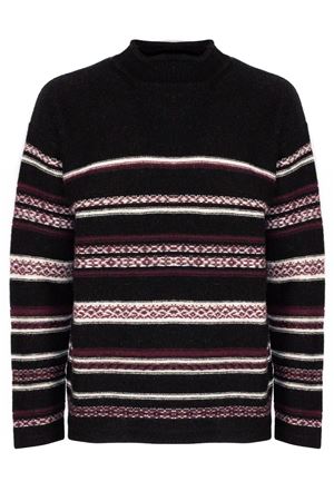 Maglia in lana nera AMARANTO | B9F0072FV455