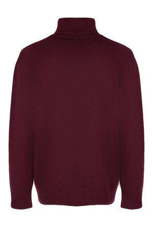 Maglia in lana e cashmere bordeaux AMARANTO | B9F0103FU39M