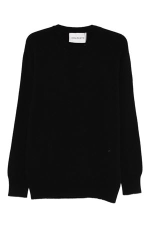 Black wool and cashmere blend jumper AMARANTO | B9F0104A99