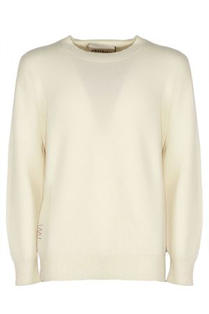Maglia in lana e cashmere bianca AMARANTO | B9F0104FU03M