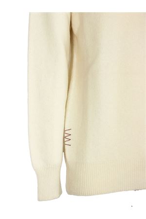 Maglia in lana e cashmere bianca AMARANTO | B9F0104FU03M