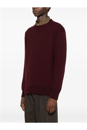 Bordeaux wool and cashmere blend jumper AMARANTO | B9F0104FU39M