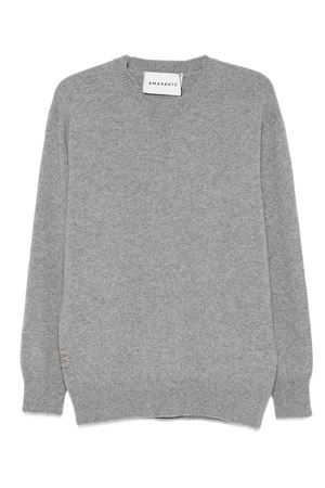 Grey wool and cashmere blend jumper AMARANTO | B9F0104FU93M