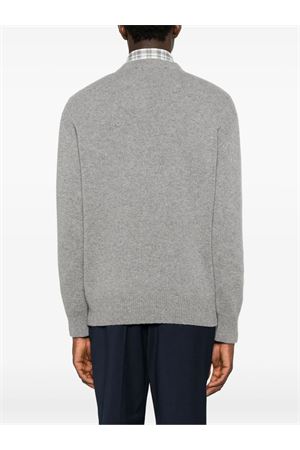 Grey wool and cashmere blend jumper AMARANTO | B9F0104FU93M