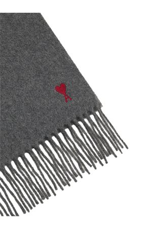 Classic grey wool scarf AMI | BFUSF405334061