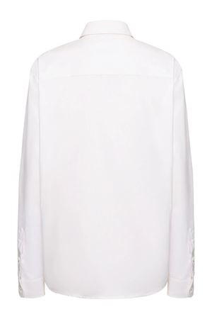 Camicia in popeline di cotone bianco AMI | BFUSH063CO0031168