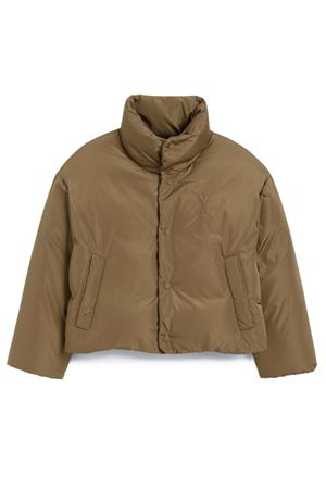 Piumino in taffetà tecnico verde AMI | FJK832PL0039298