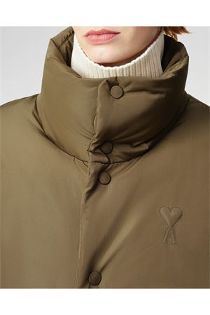 Piumino in taffetà tecnico verde AMI | FJK832PL0039298