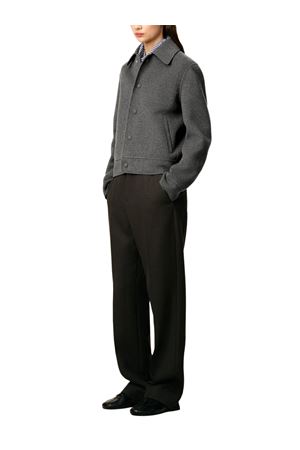 Giacca boxy con bottoni in lana grigia AMI | FJK845WV0022055