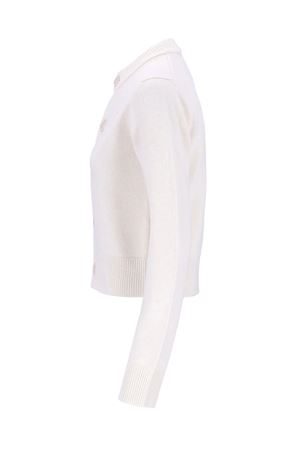 Cream white wool cardigan AMI | FKC171KN0071185