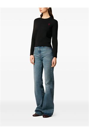 Maglione in lana nero AMI | FKS826001009