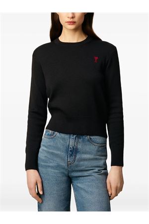 Maglione in lana nero AMI | FKS826001009