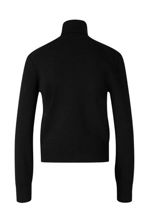 Maglione a collo alto in lana merino nera AMI | FKS827001009